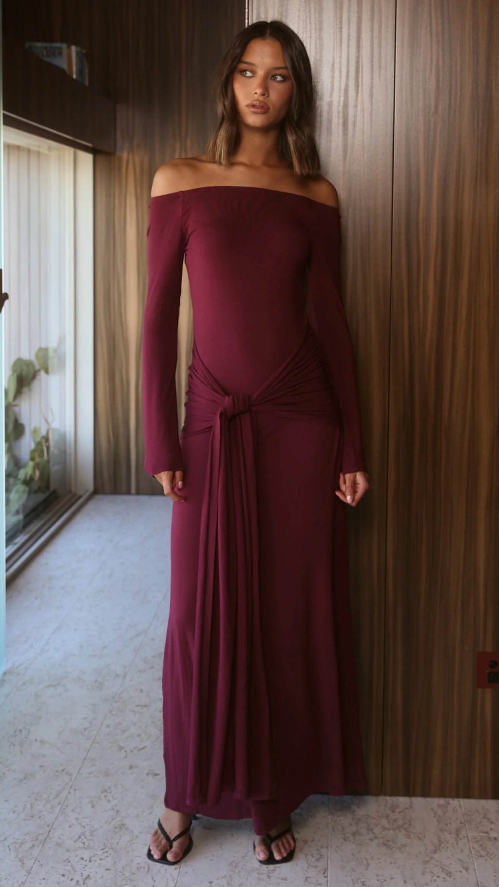 Naomi Maxi Dress - Wine