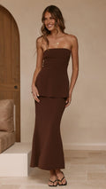 Aaliyah Maxi Dress - Chocolate