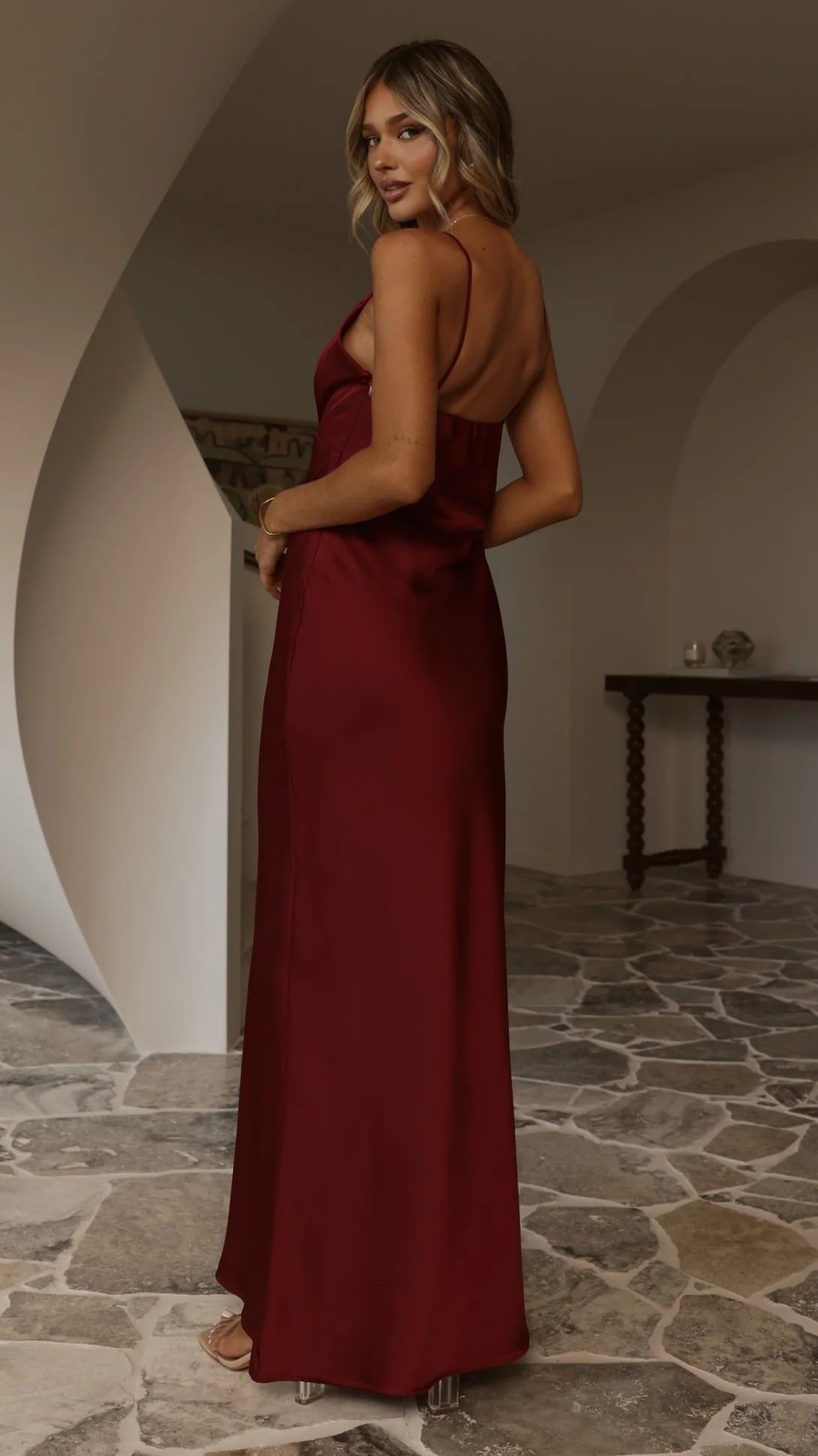 Ziah Maxi Dress - Wine