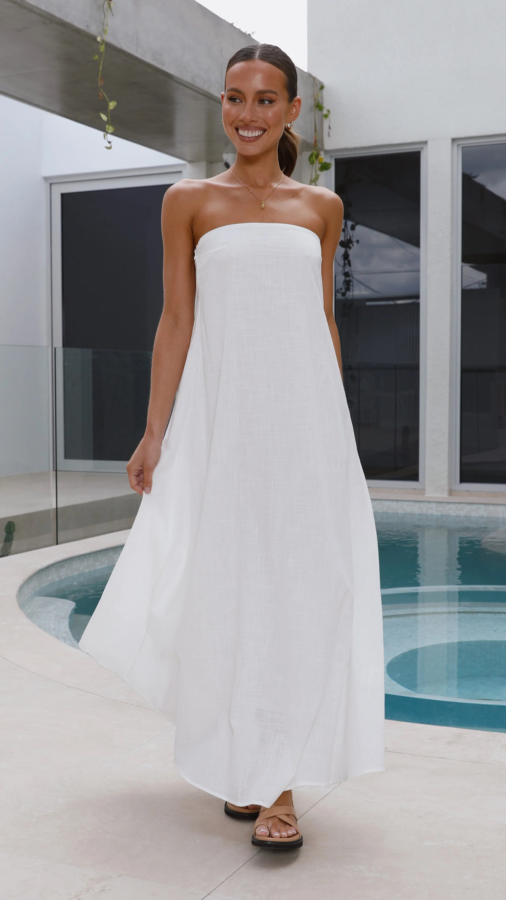 Connie Maxi Dress - White
