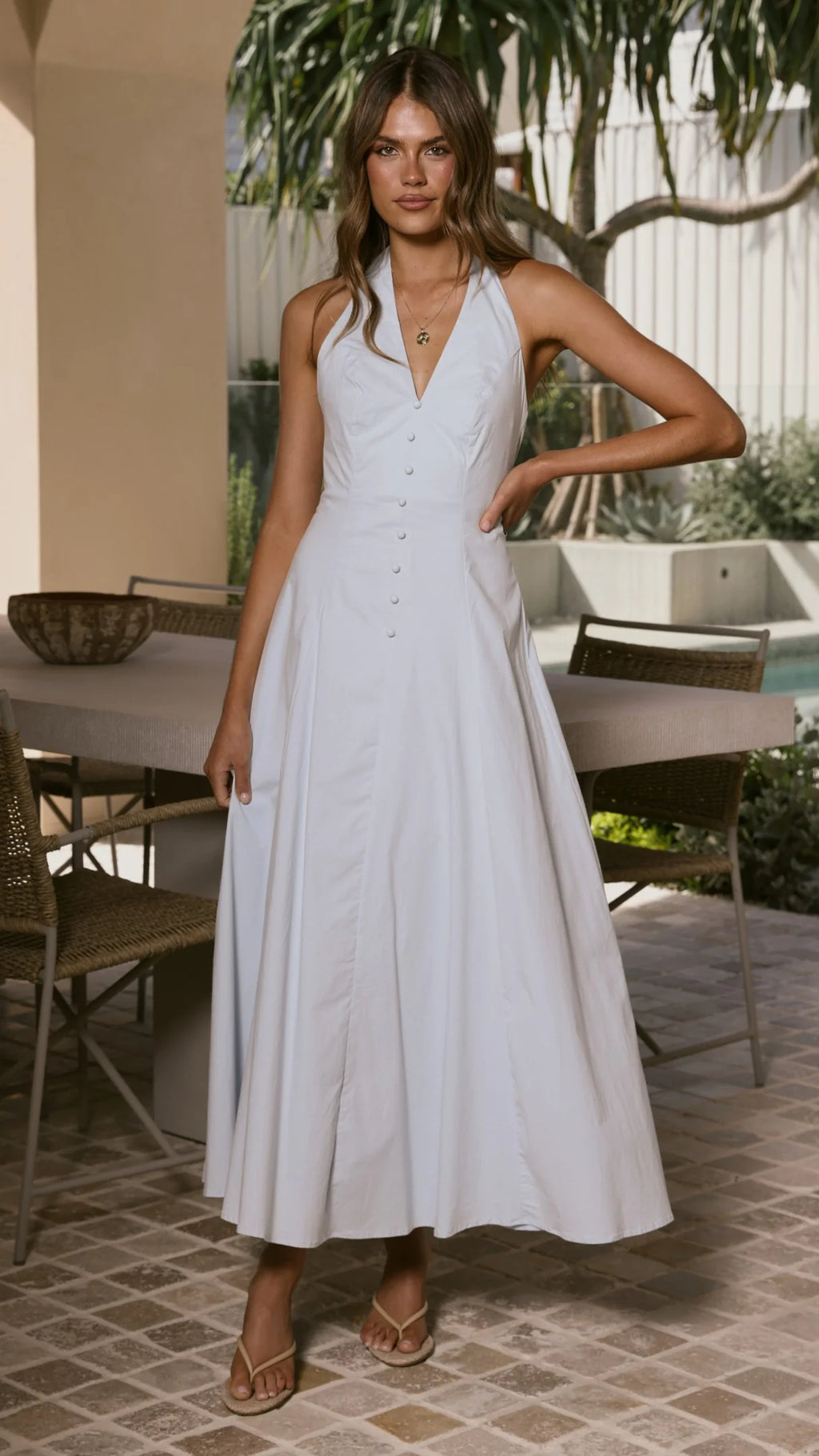 Kaia Maxi Dress - Blue