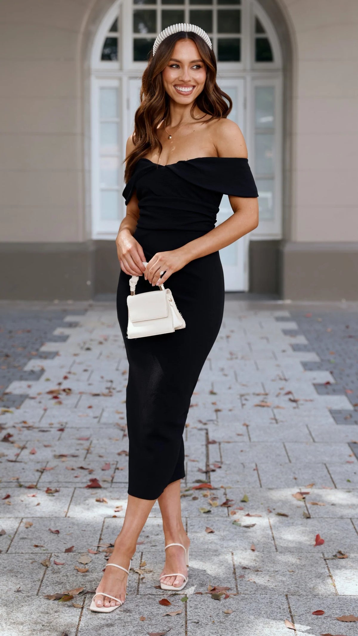 Holly Midi Dress - Black