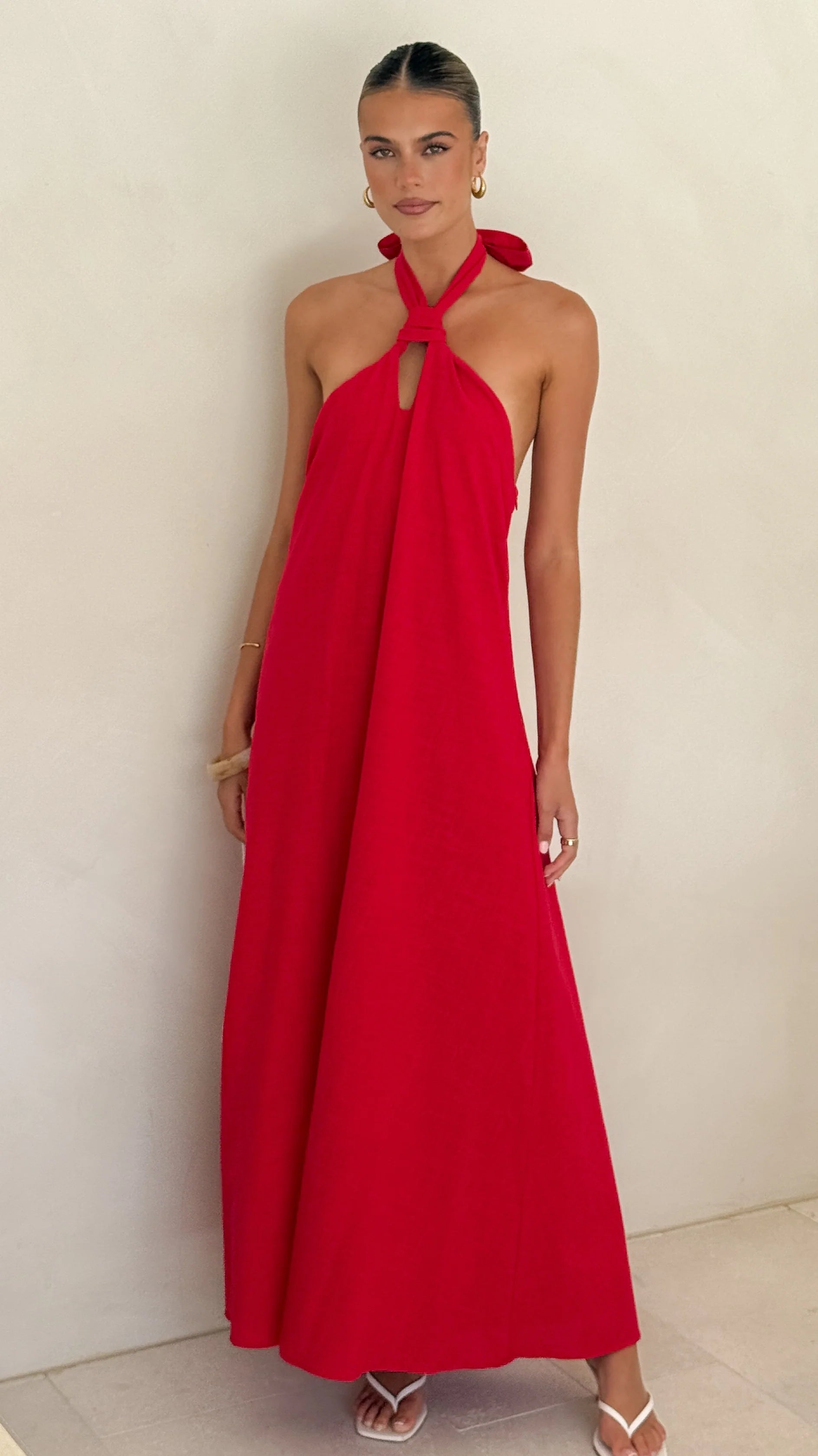 Tavia Maxi Dress - Red