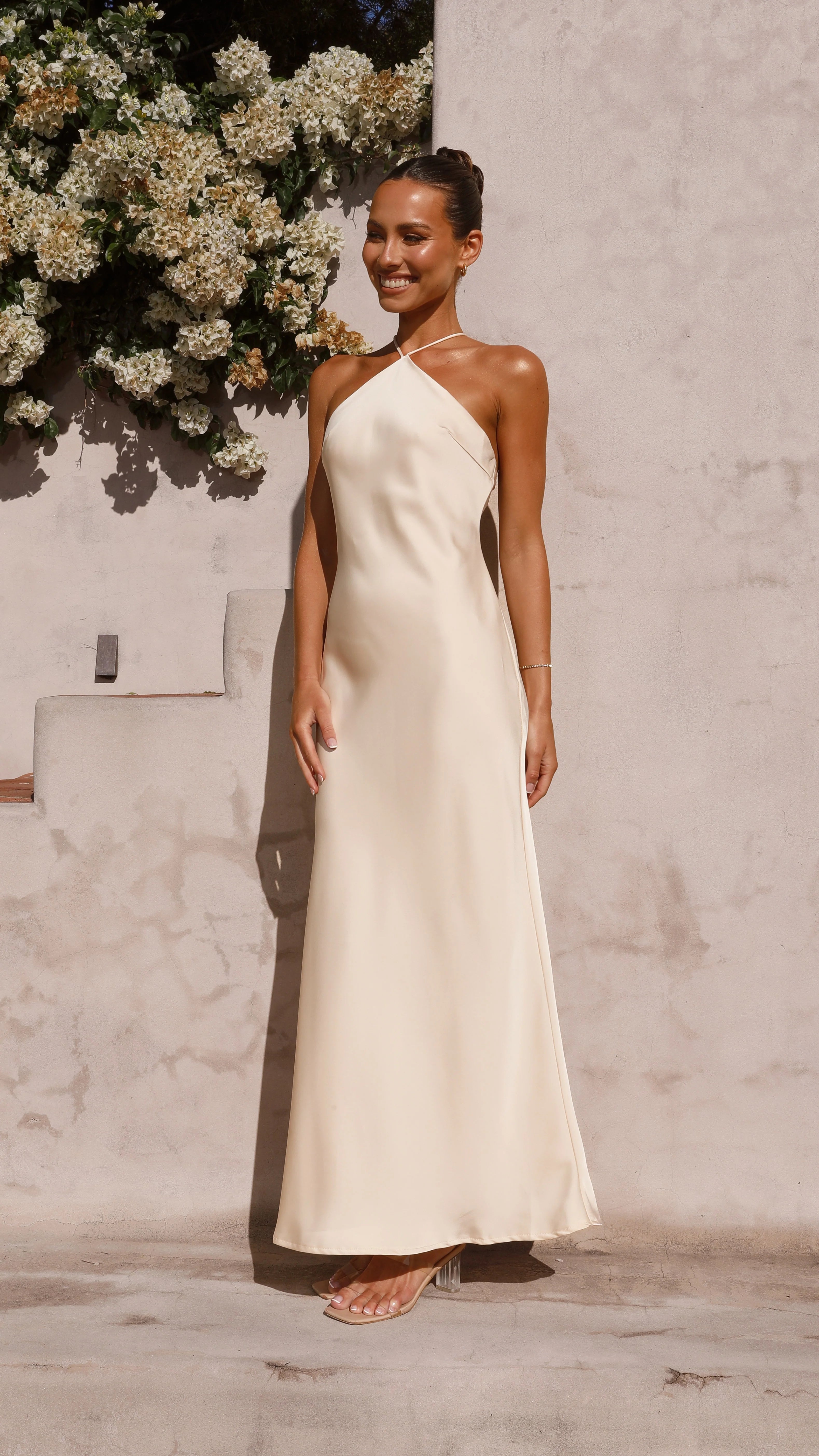 Chiara Maxi Dress - Soft Gold