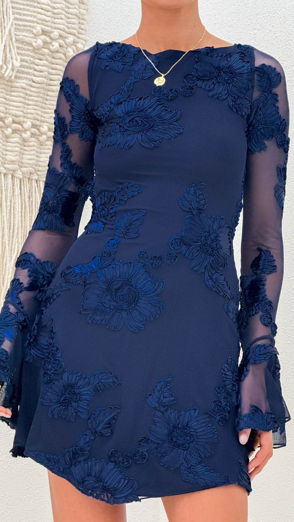 Lanesia Mini Dress - Navy