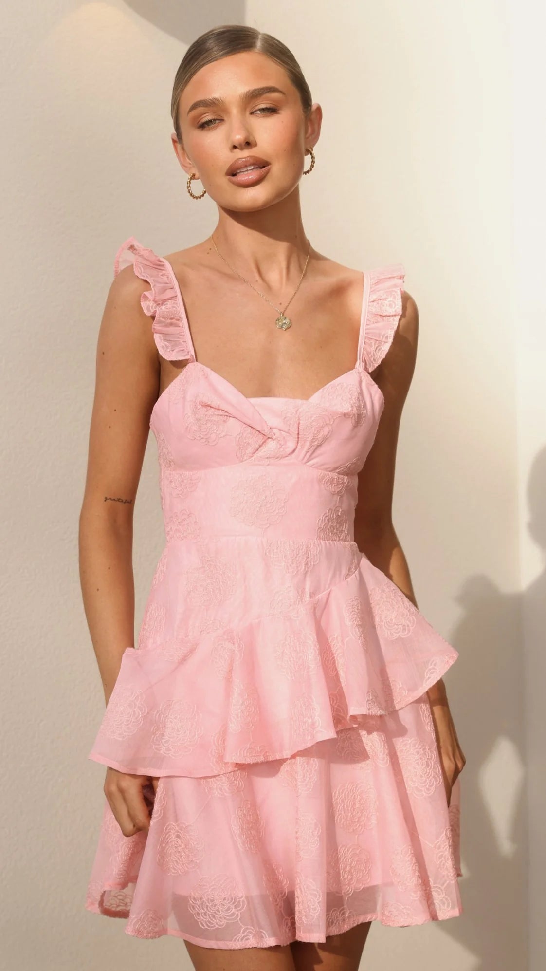 Lila Mini Dress - Baby Pink