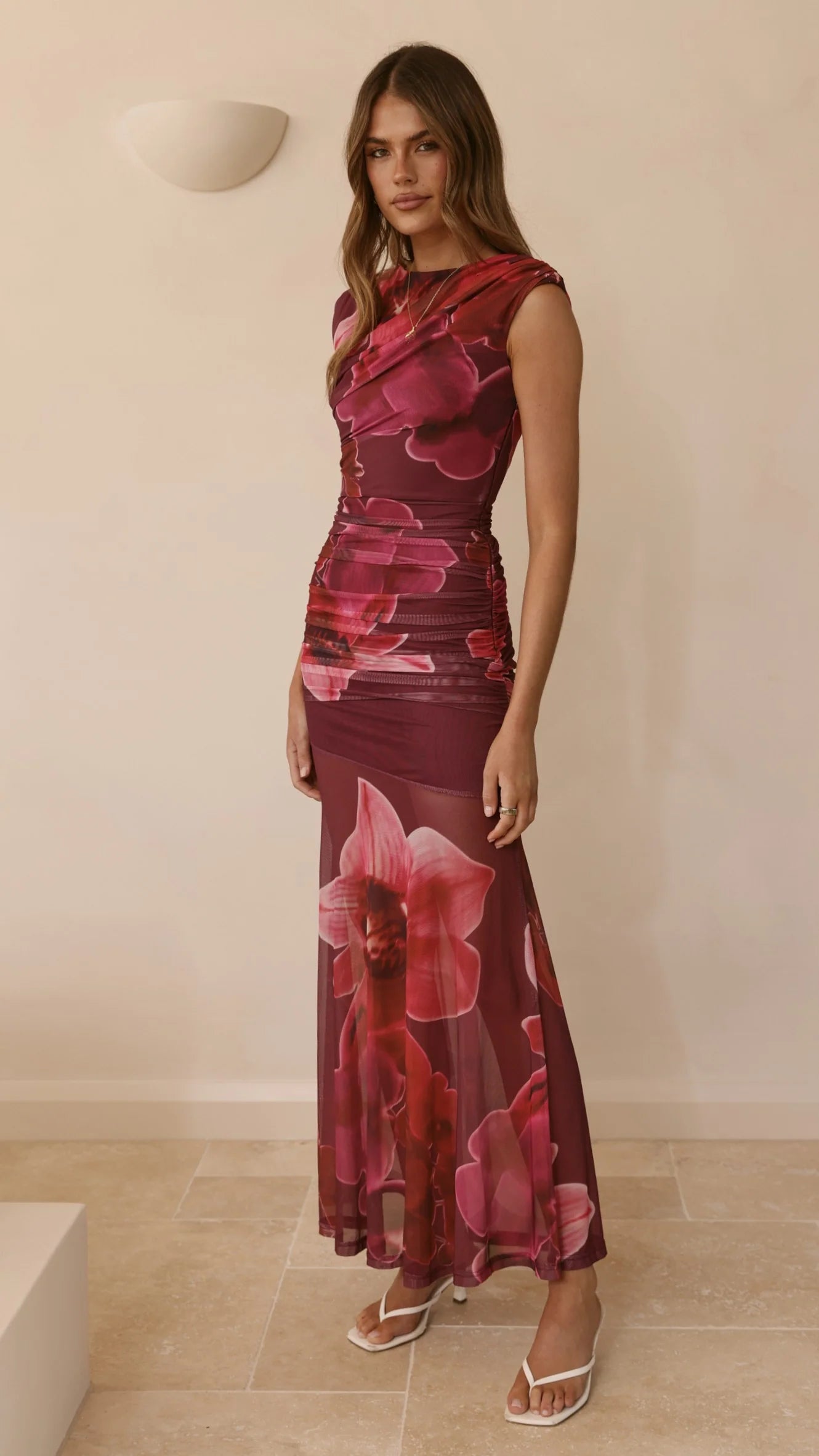 Delara Maxi Dress - Fuchsia