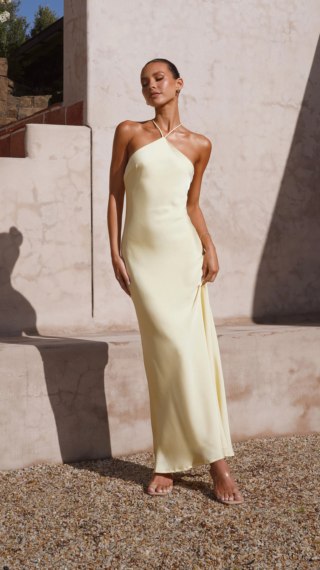 Chiara Maxi Dress - Lemon