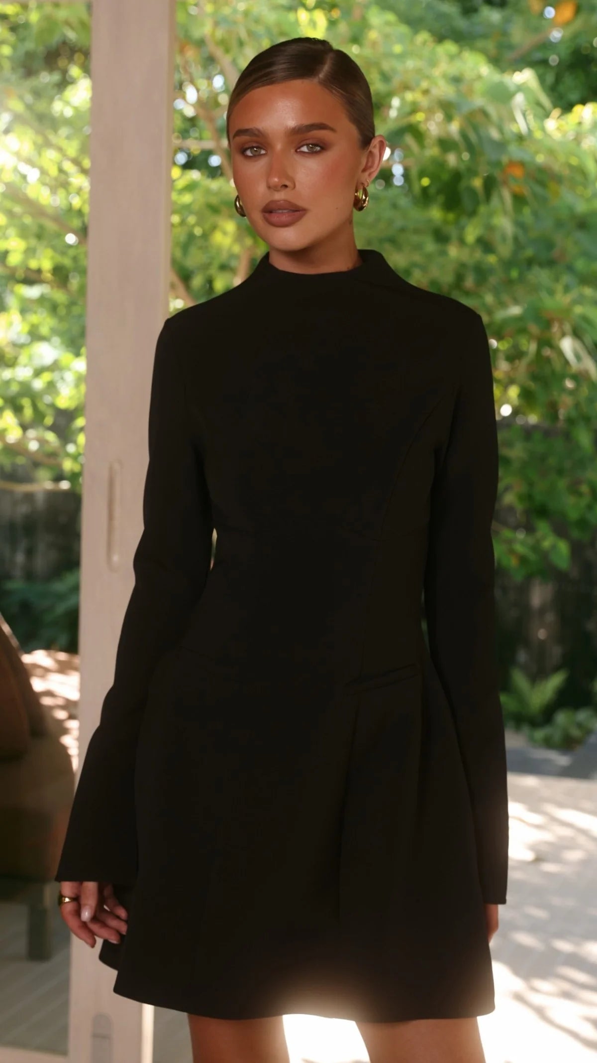 Leila Mini Dress - Black
