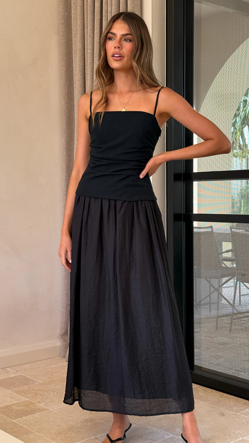 Valentina Maxi Dress - Black