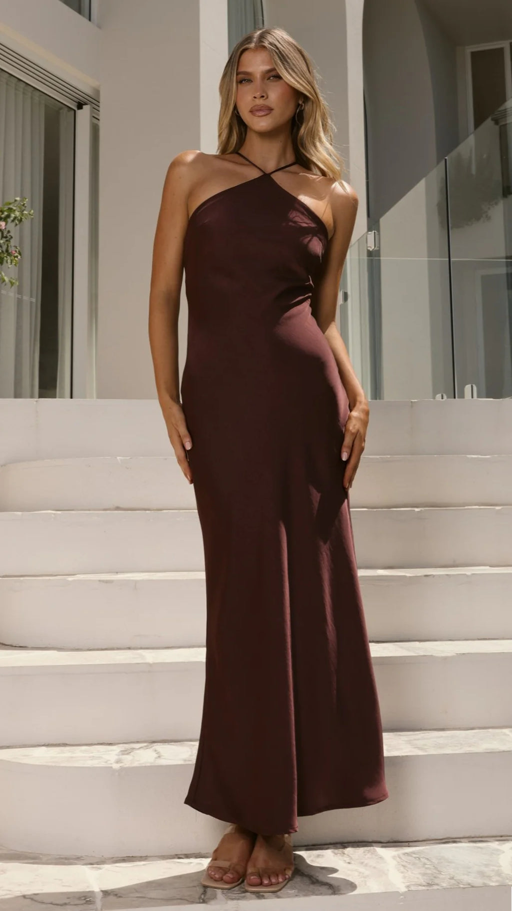Chiara Maxi Dress - Chocolate