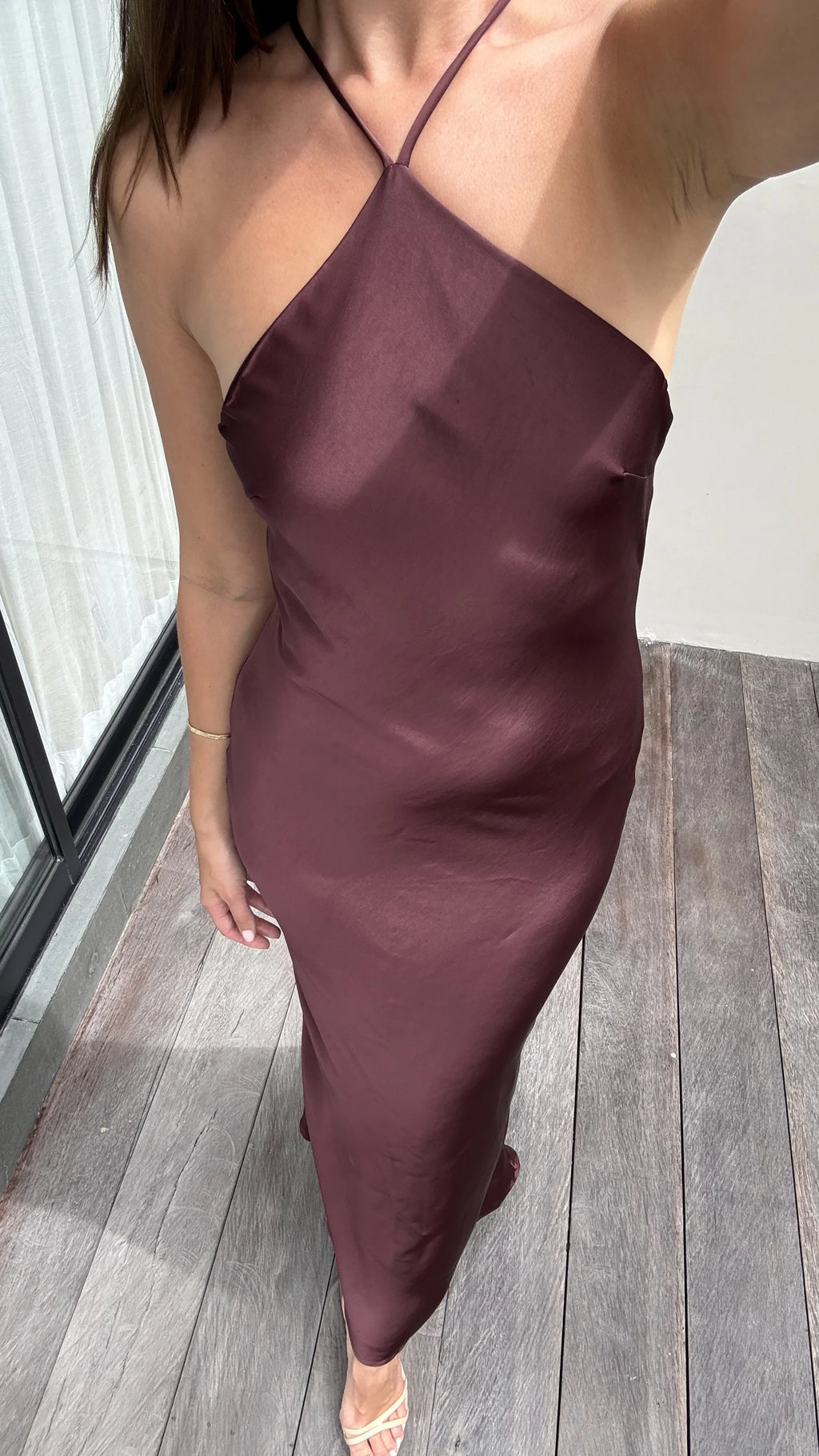 Chiara Maxi Dress - Chocolate
