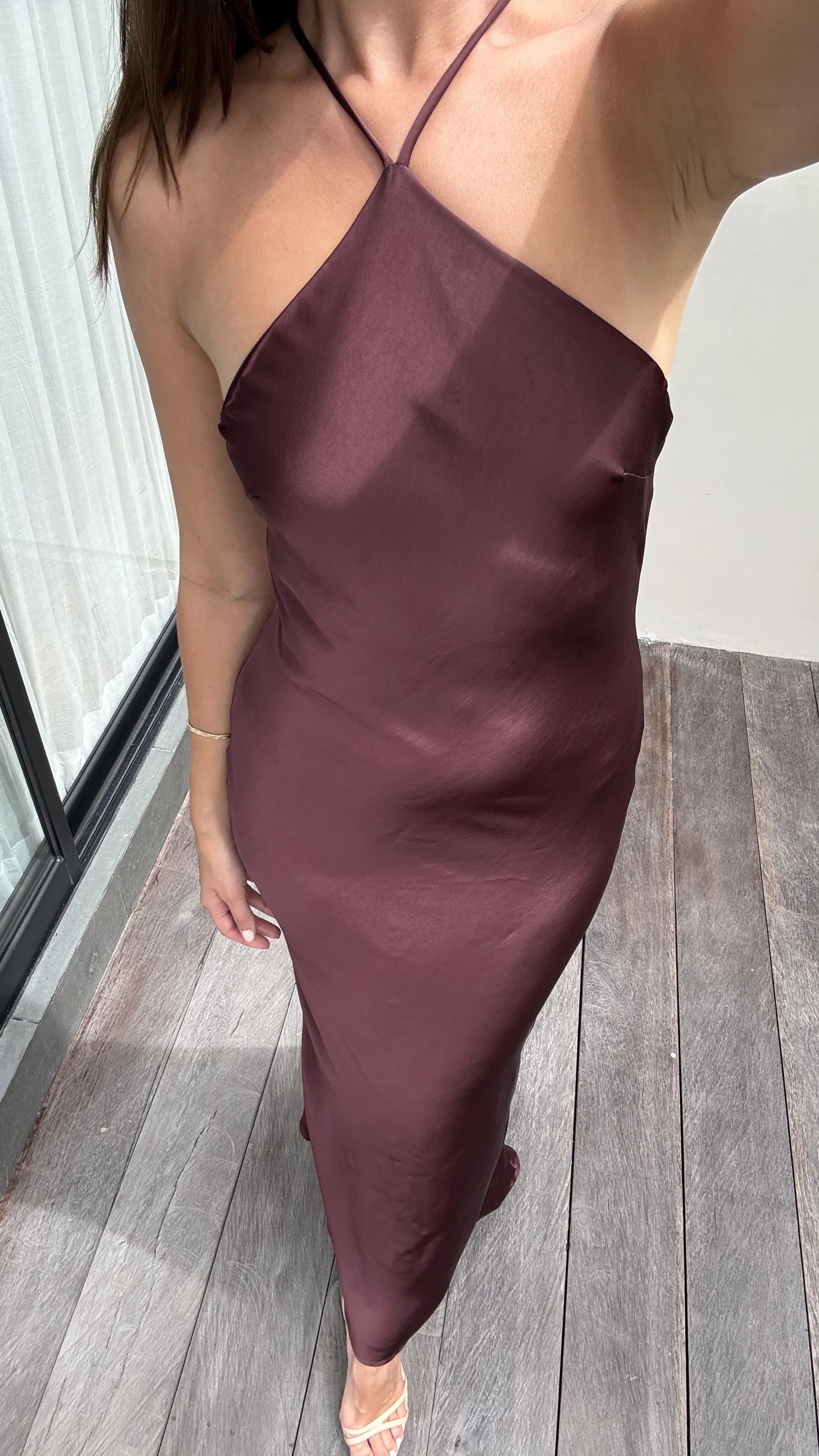 Chiara Maxi Dress - Chocolate
