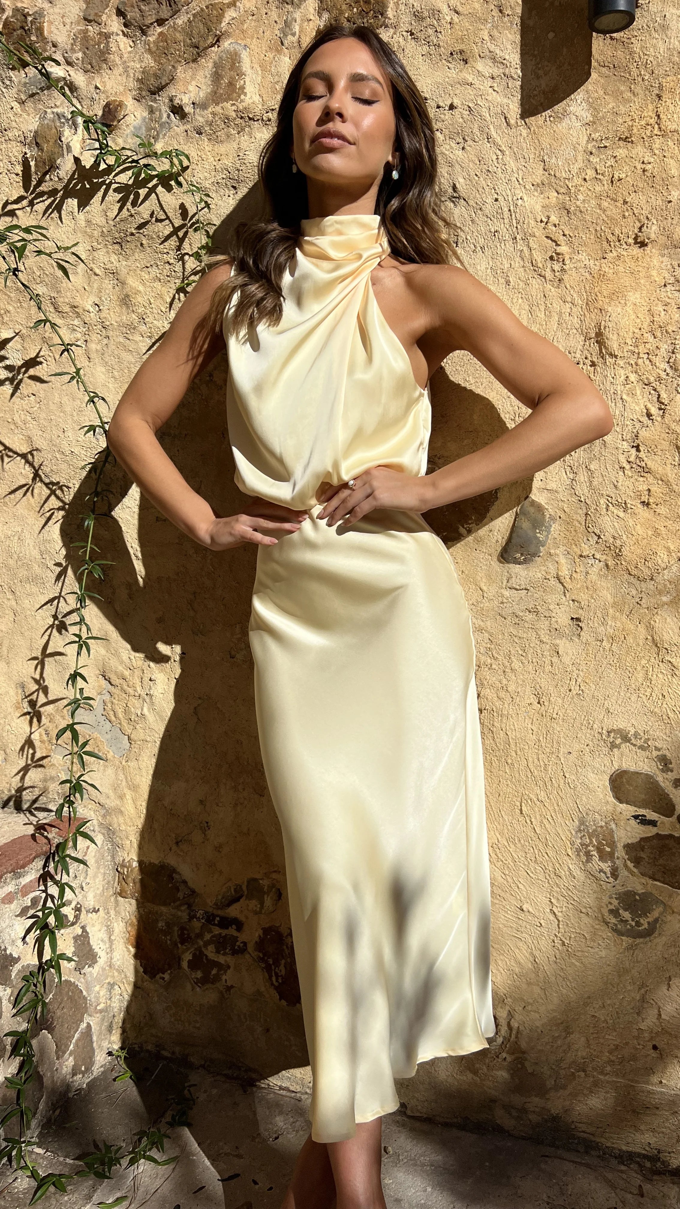 Esther Maxi Dress - Lemon