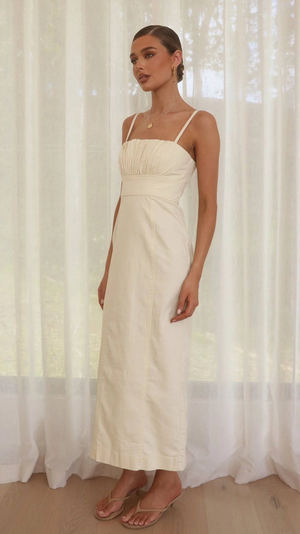 Kiara Maxi Dress - Cream
