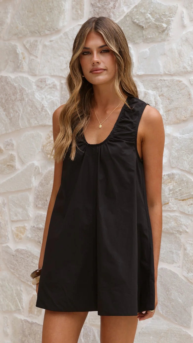 Vika Mini Dress - Black