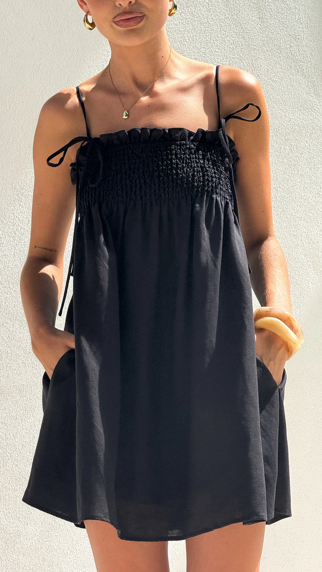Wyomie Mini Dress - Black