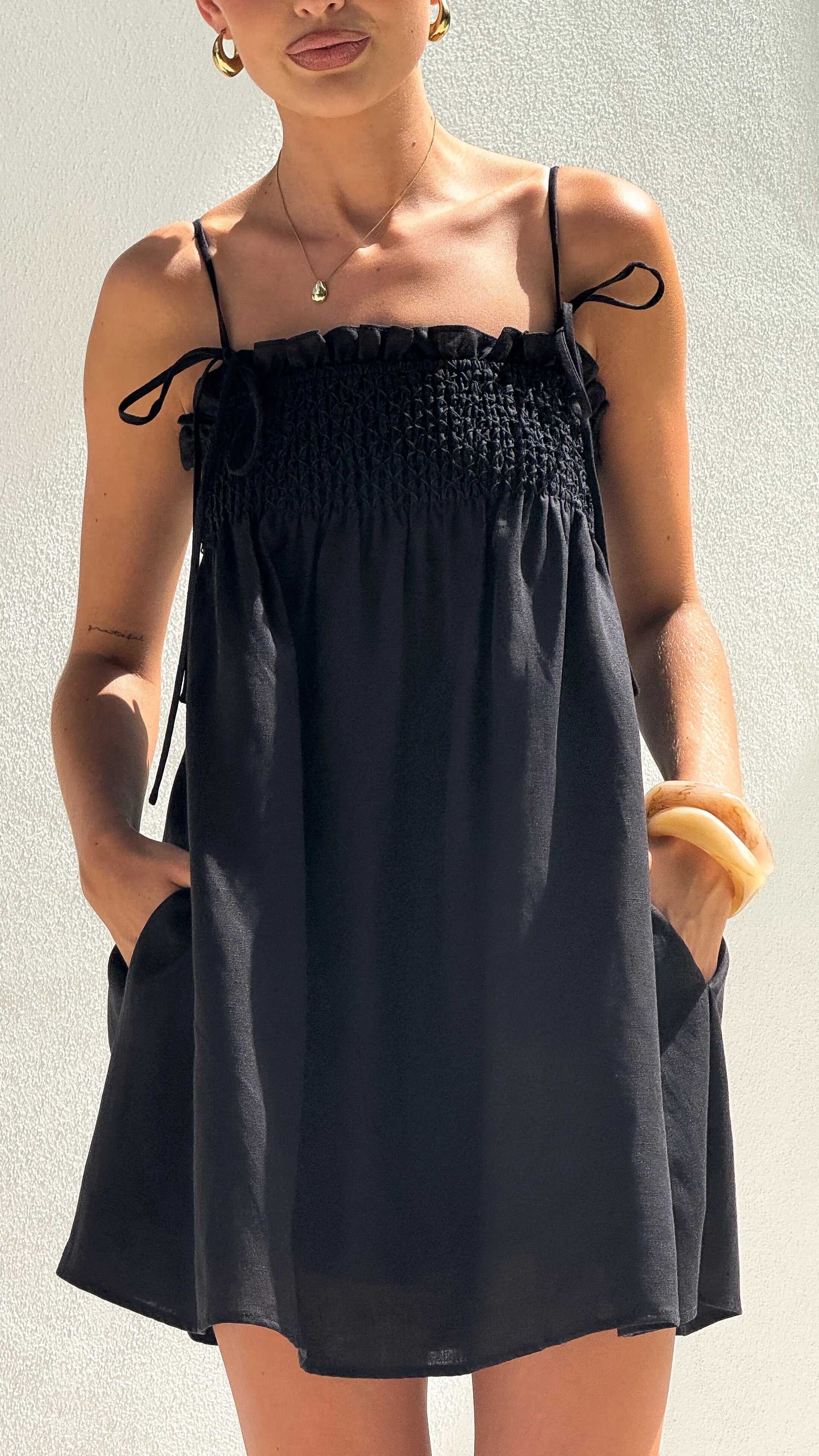 Wyomie Mini Dress - Black