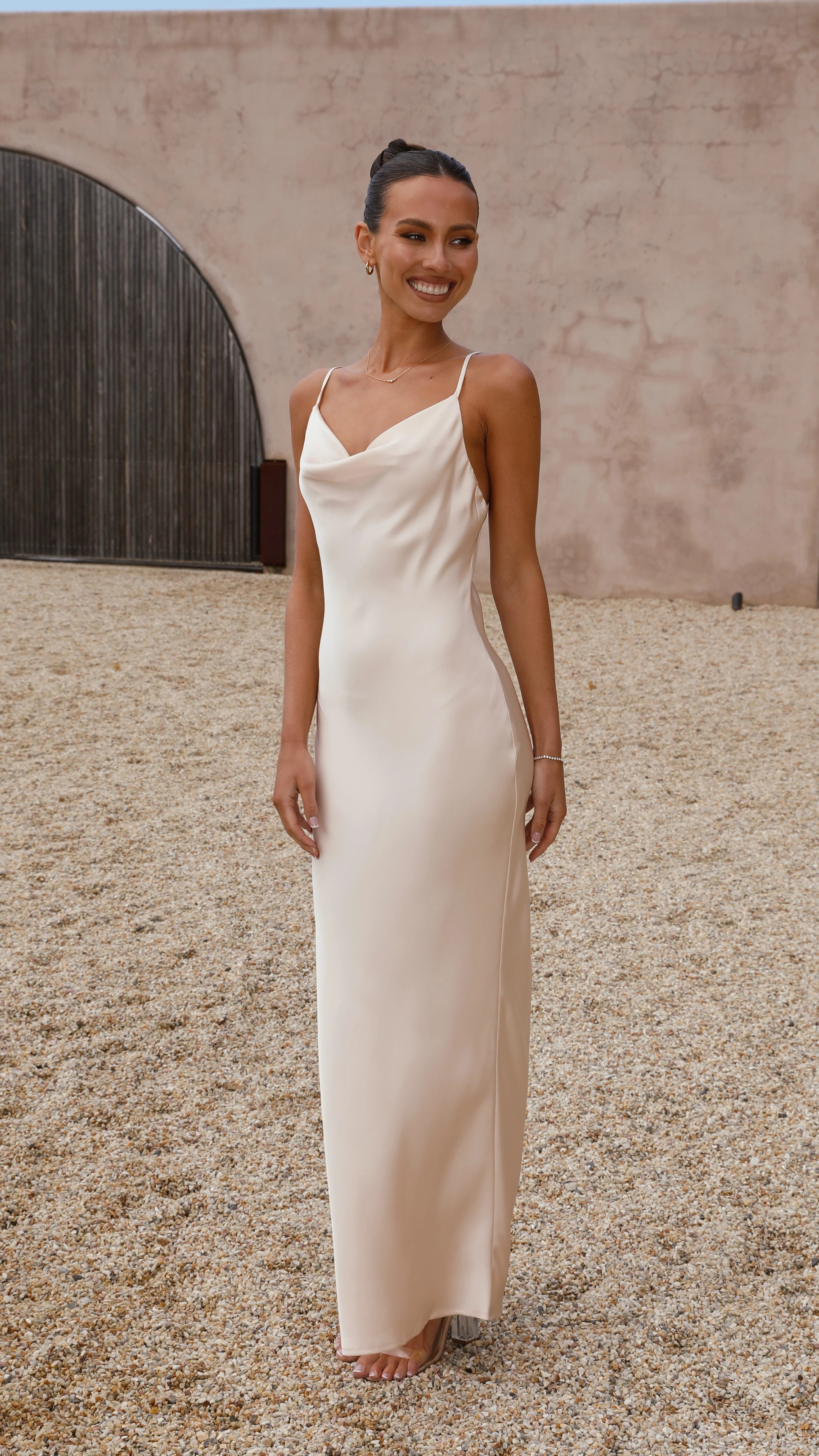 Willow Maxi Dress - Soft Gold