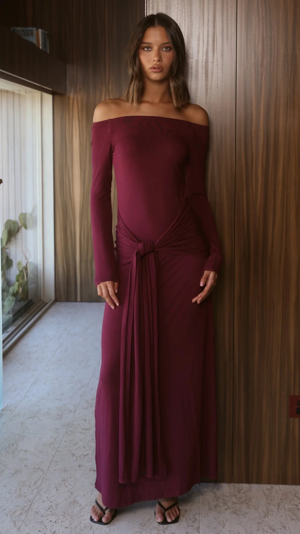 Naomi Maxi Dress - Wine