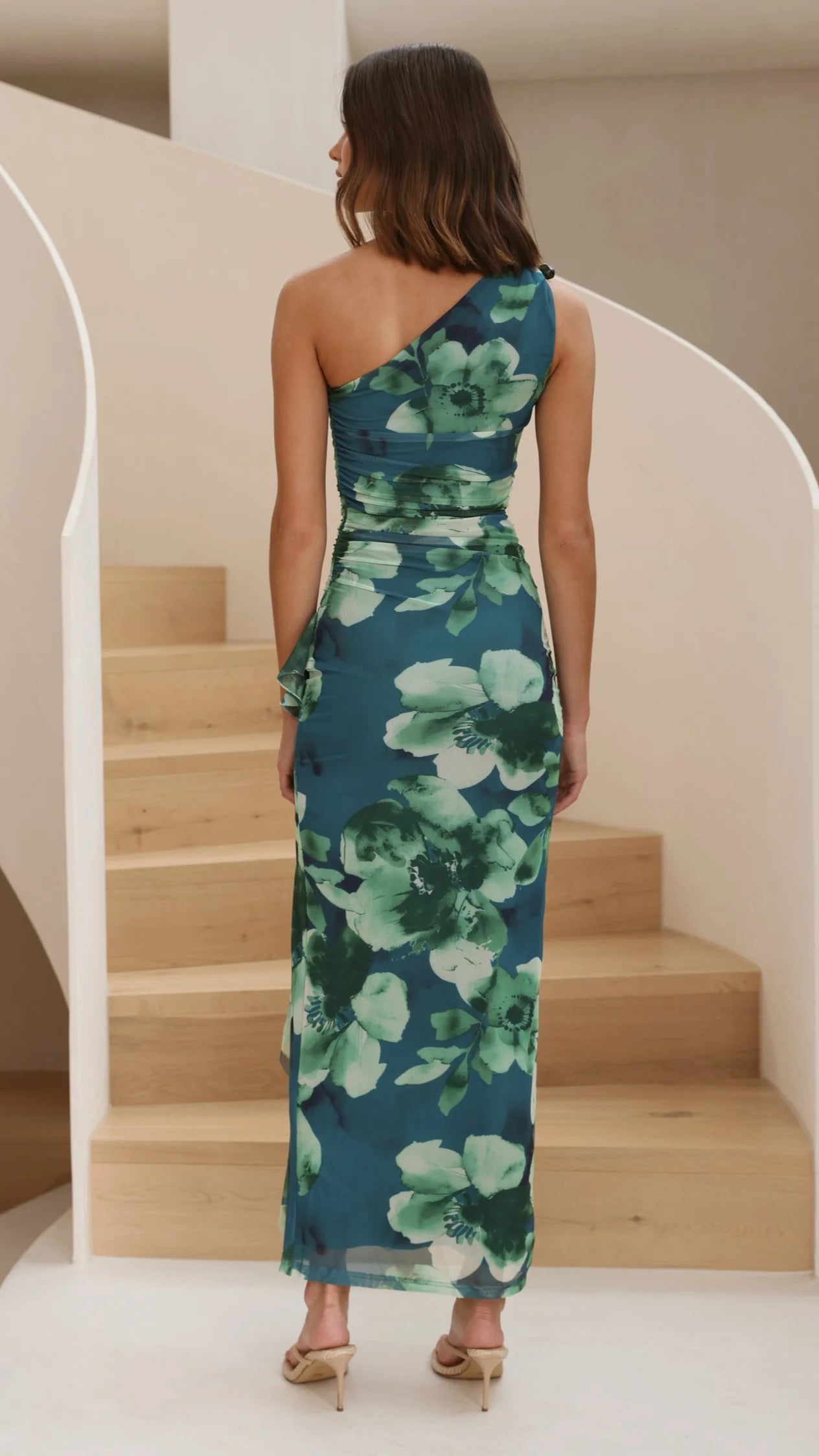Jennifer Maxi Dress - Green Floral