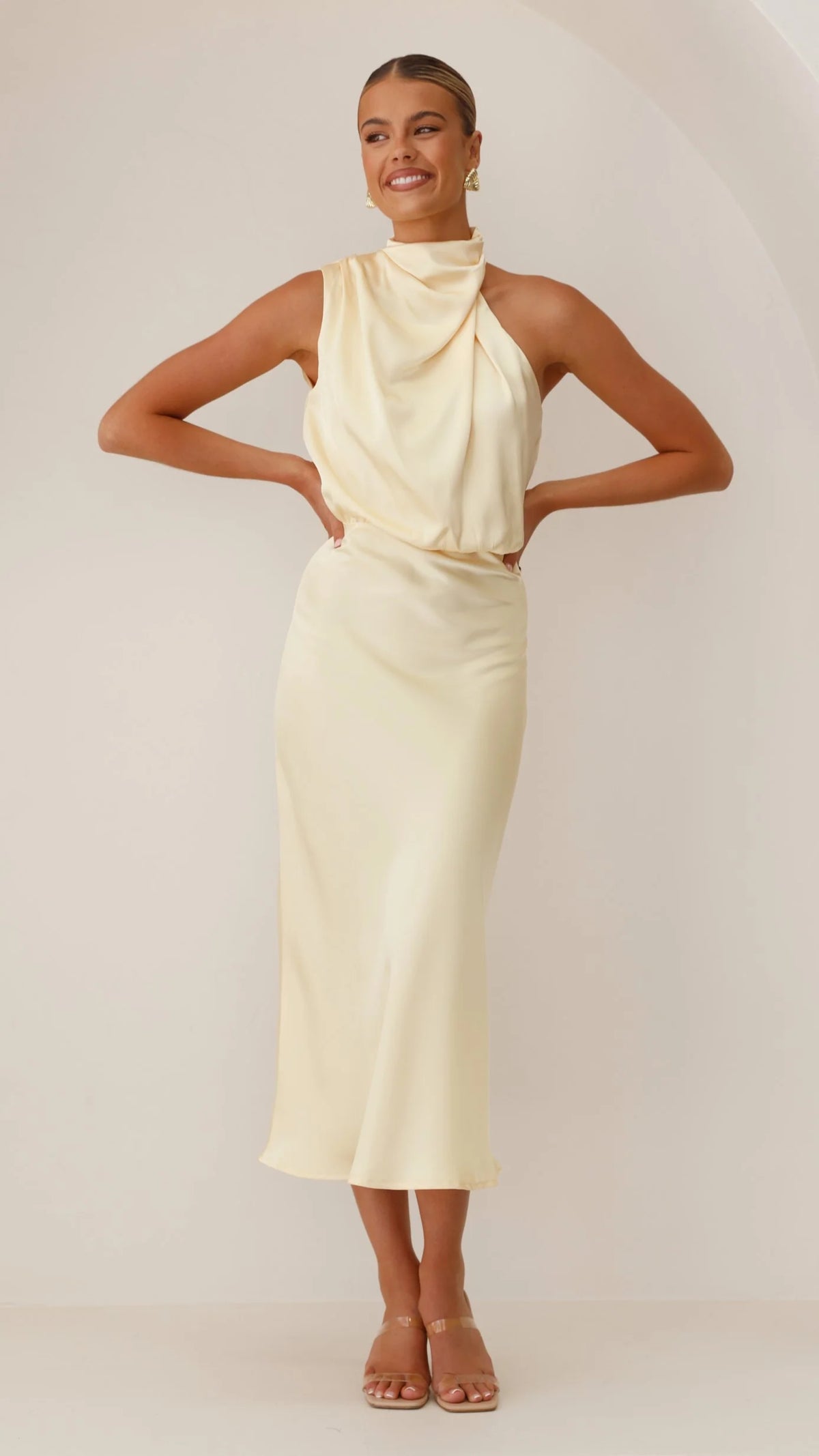Esther Maxi Dress - Lemon