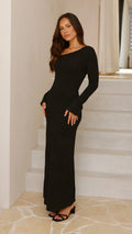 Soulina Knit Maxi Dress - Black