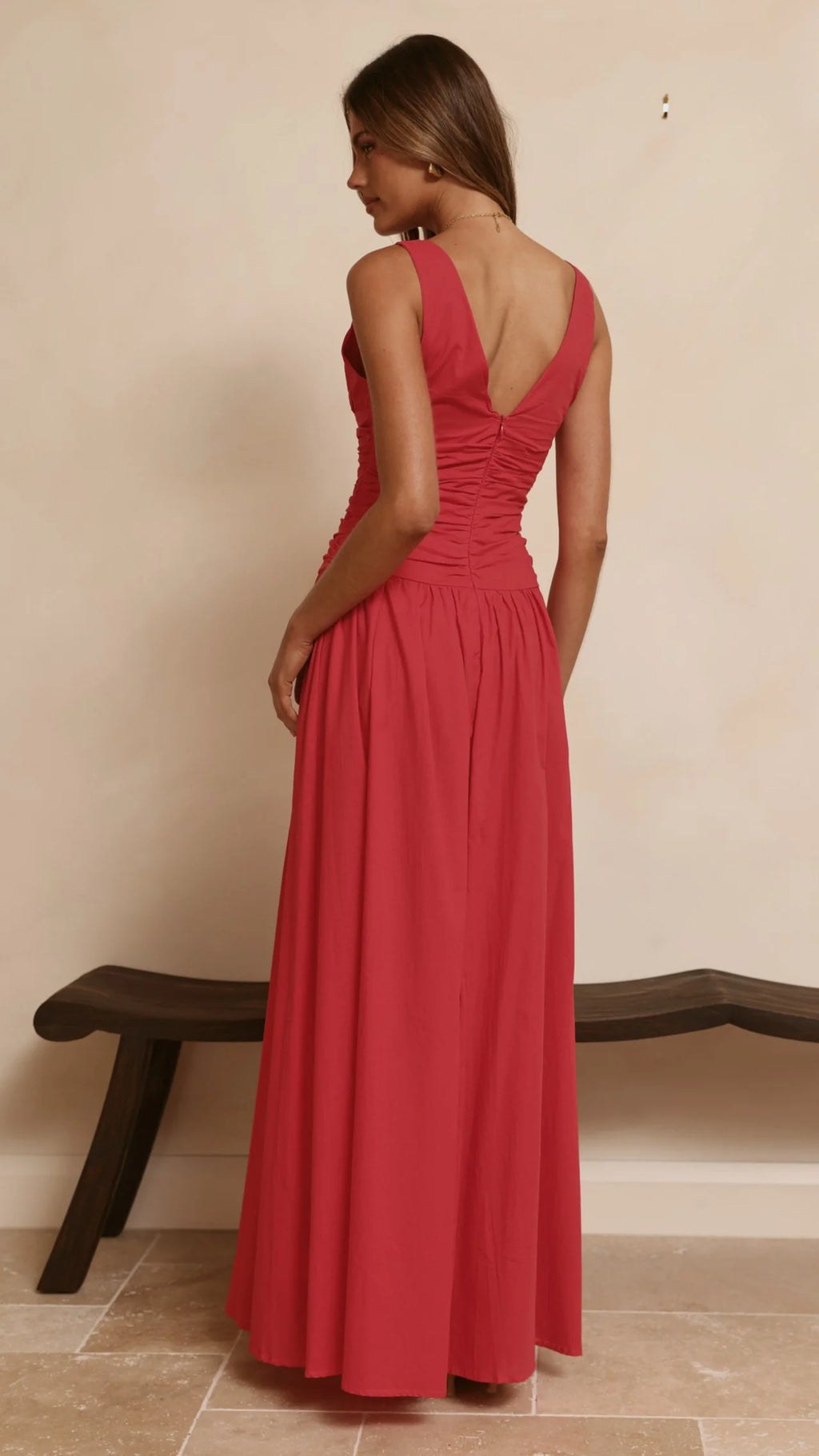 Sanya Maxi Dress - Red
