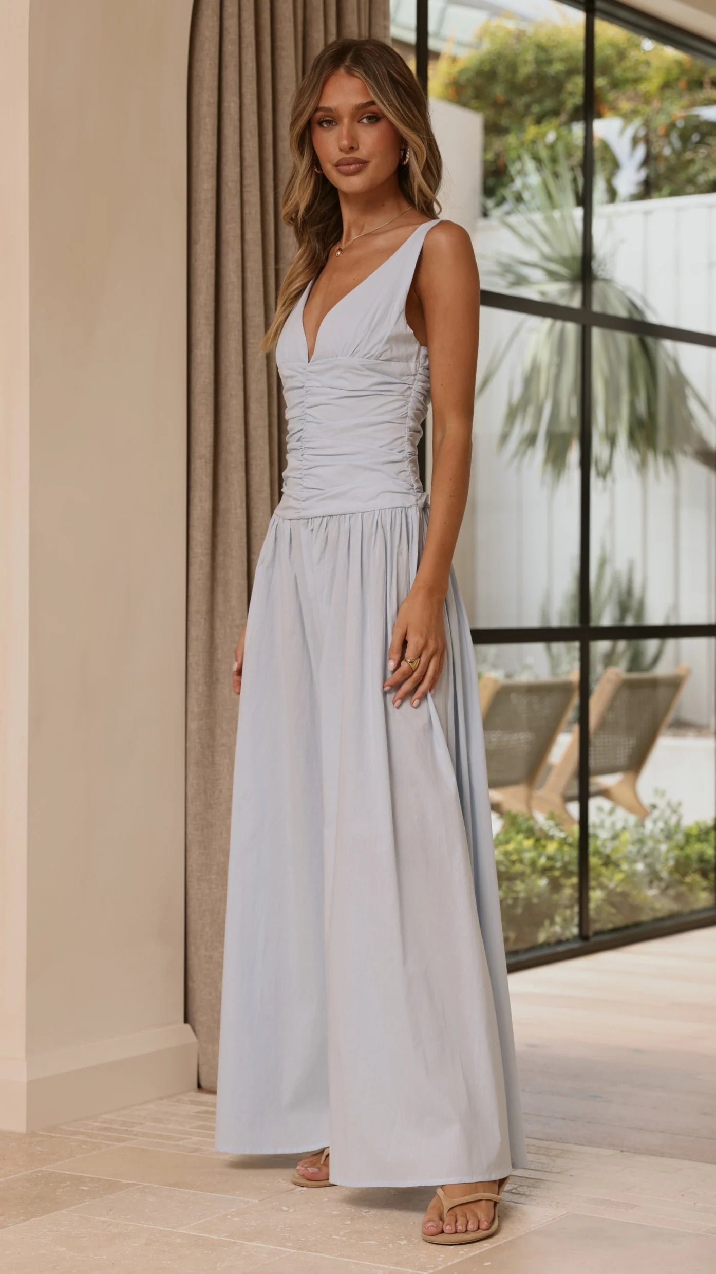 Sanya Maxi Dress - Blue
