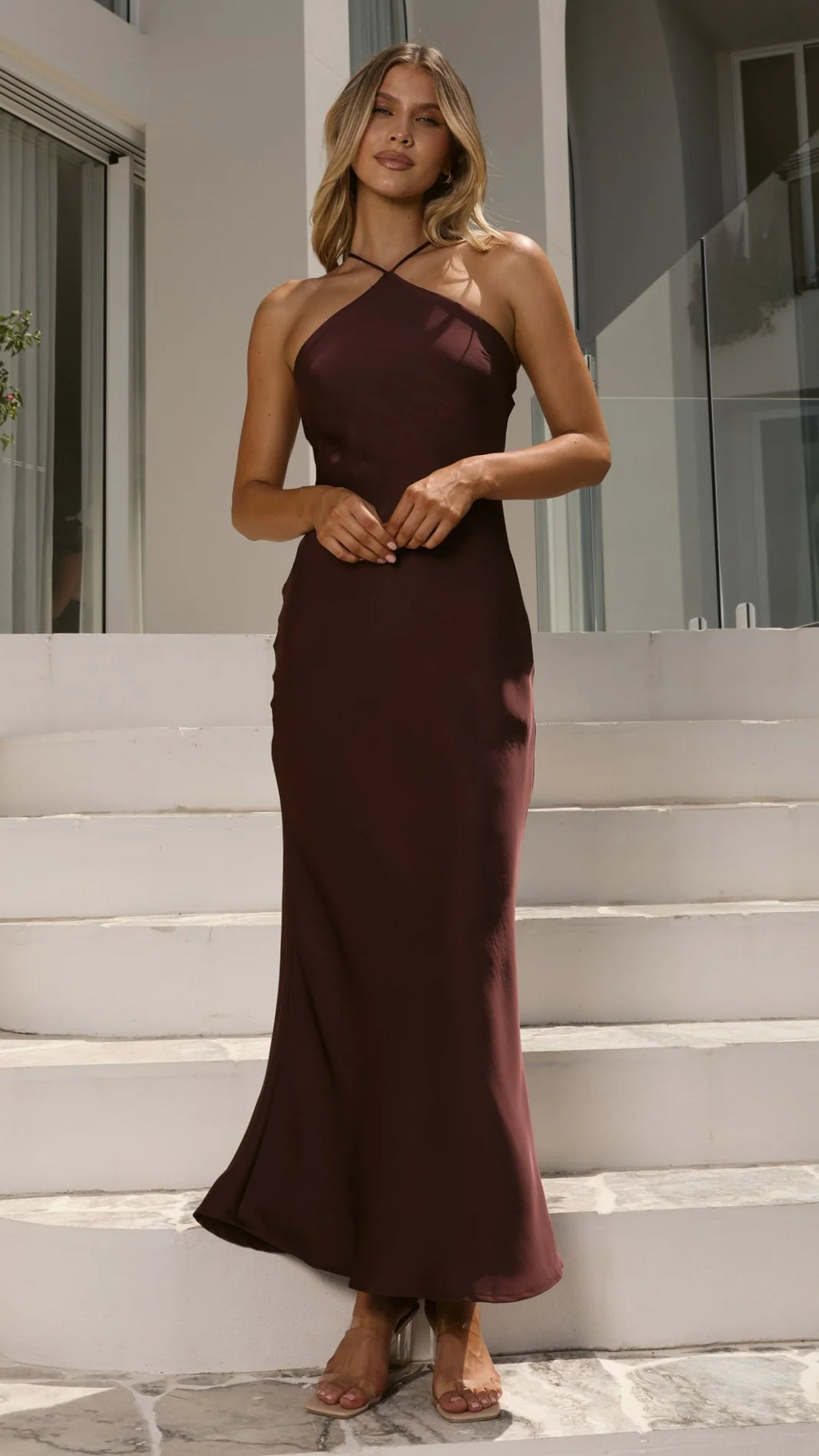 Chiara Maxi Dress - Chocolate
