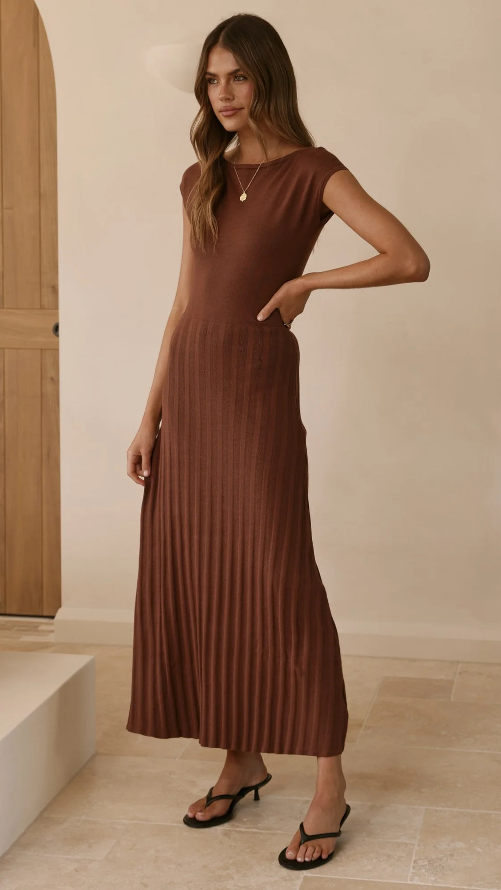 Marni Maxi Dress - Chocolate