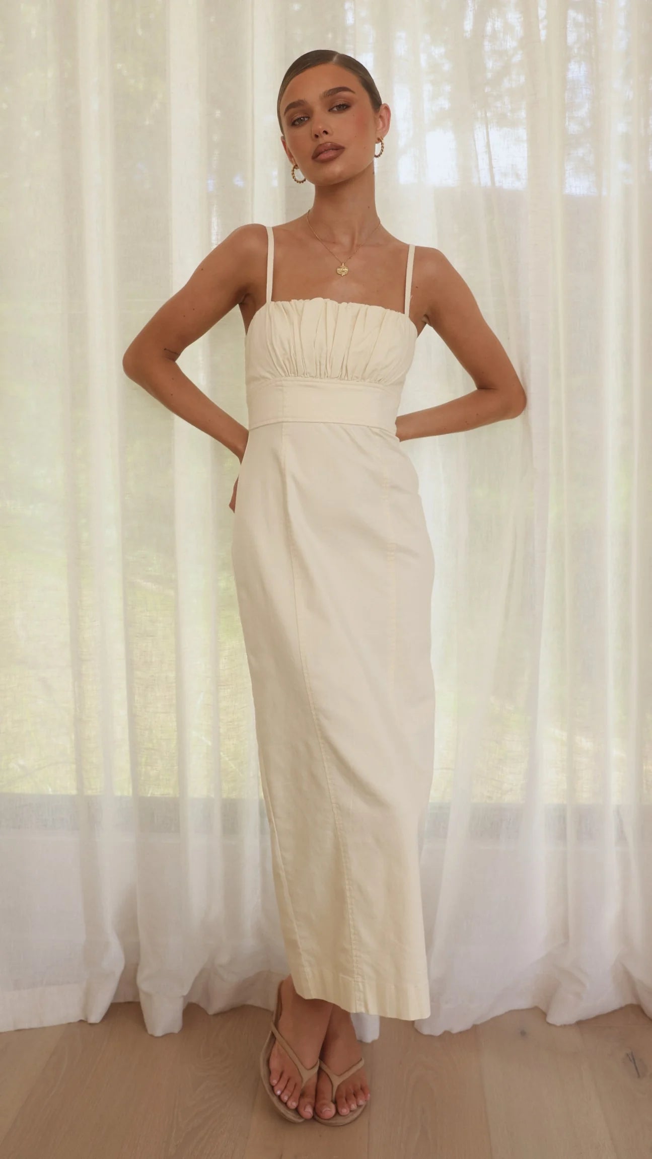 Kiara Maxi Dress - Cream
