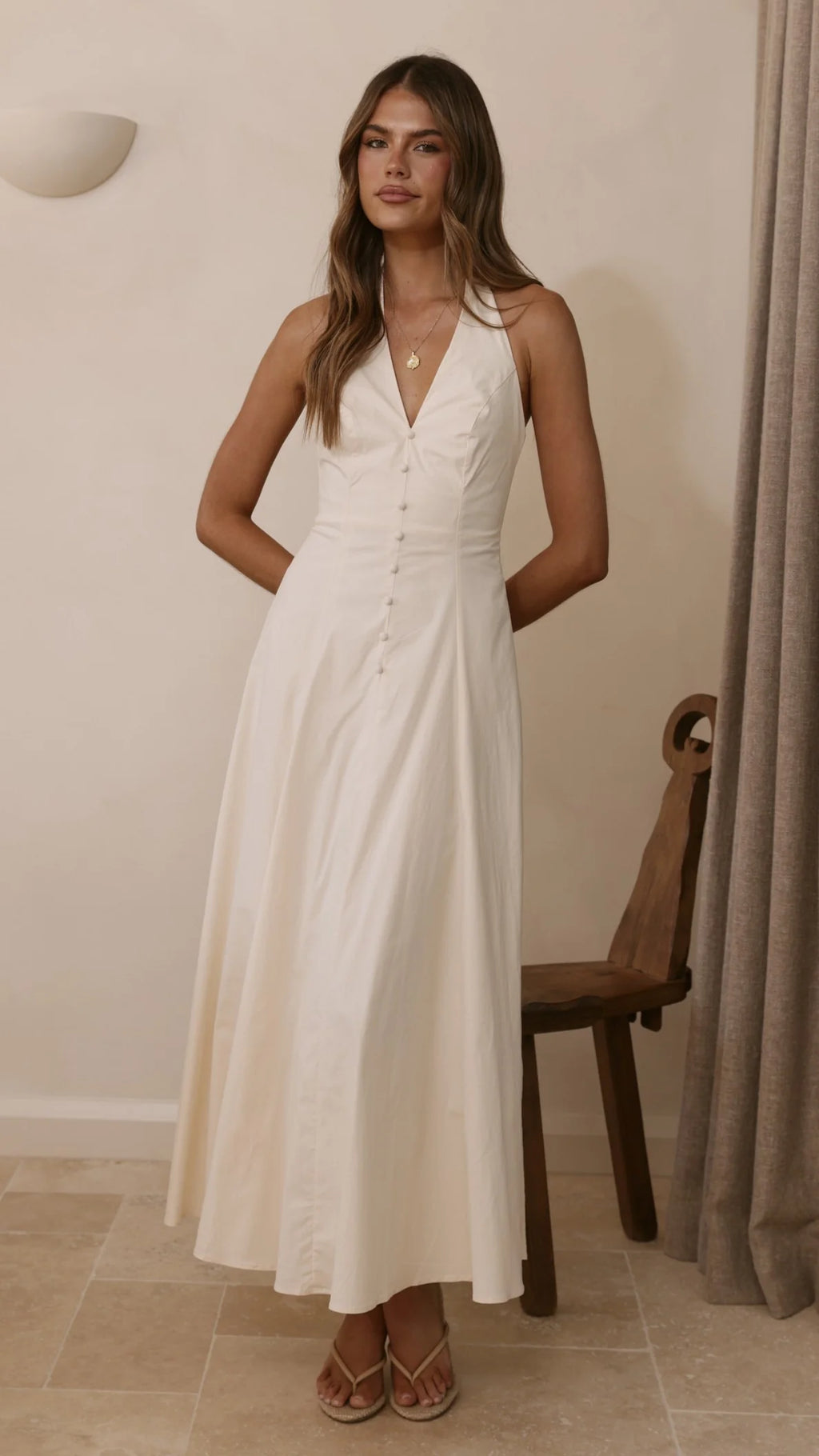 Kaia Maxi Dress - Vanilla