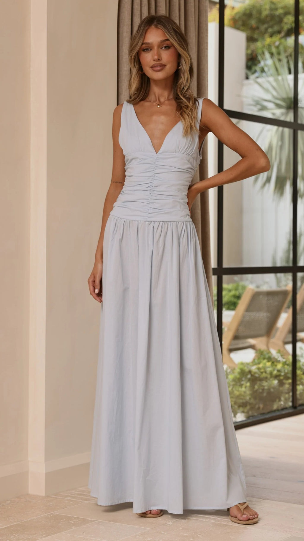 Sanya Maxi Dress - Blue