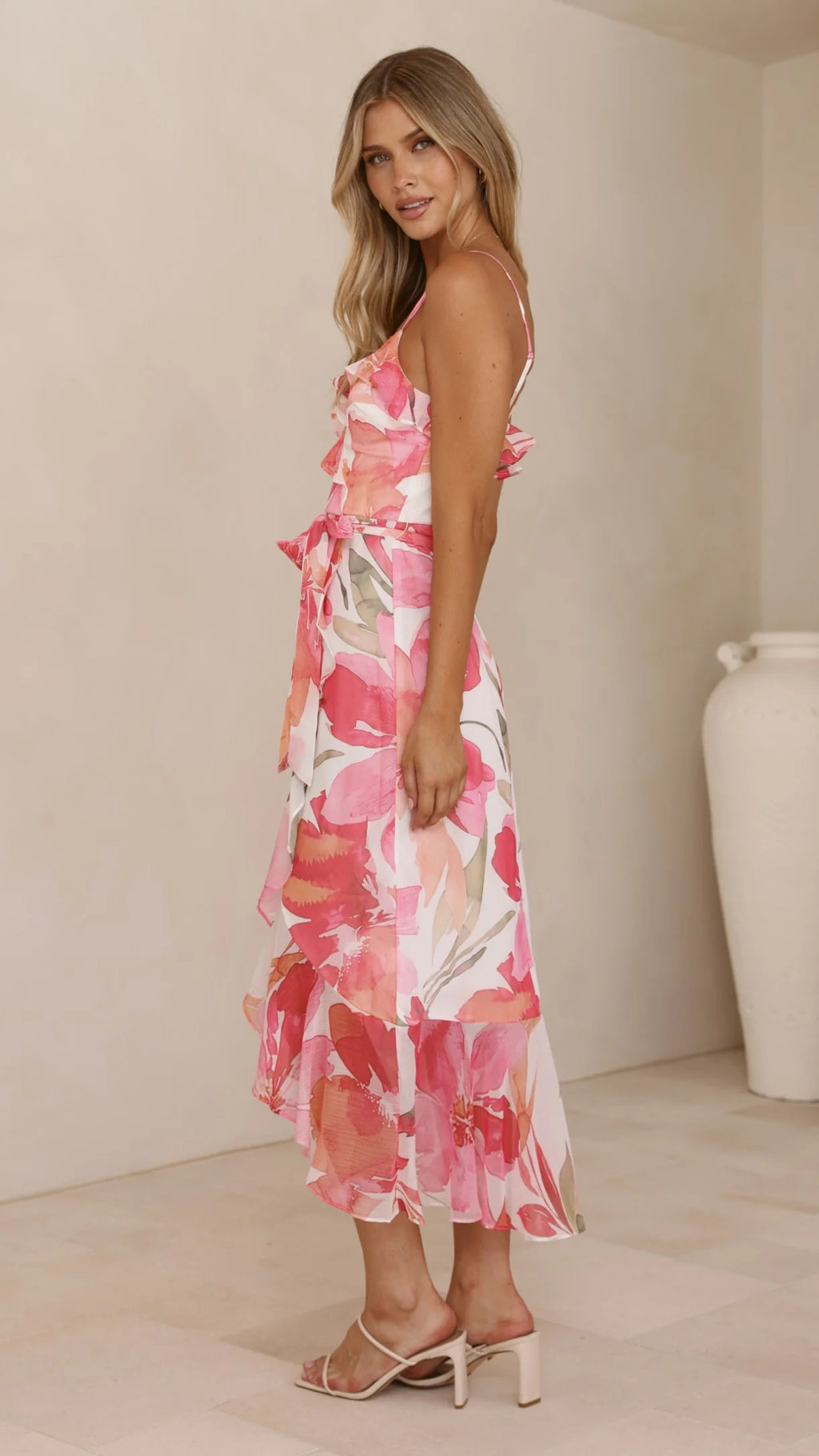 Skyla Maxi Dress - Pink Floral