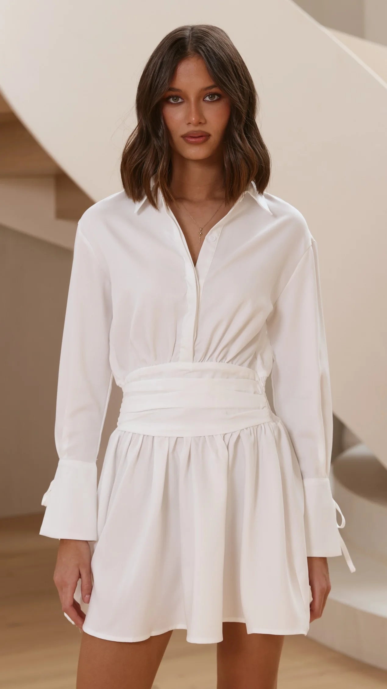 Janessa Mini Dress - White
