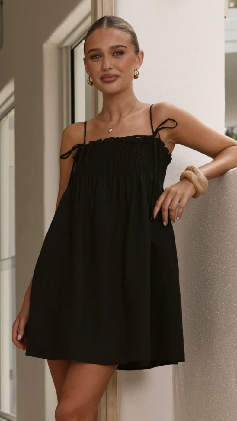 Wyomie Mini Dress - Black