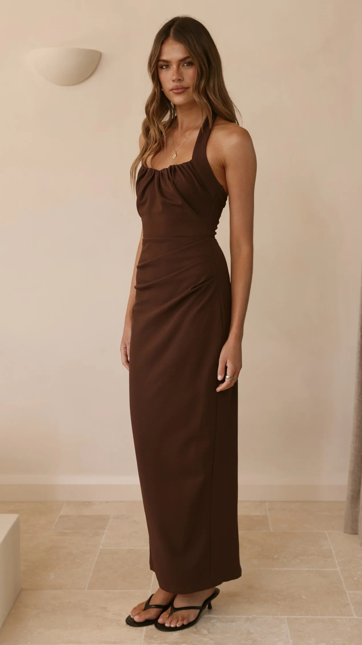 Dita Maxi Dress - Chocolate