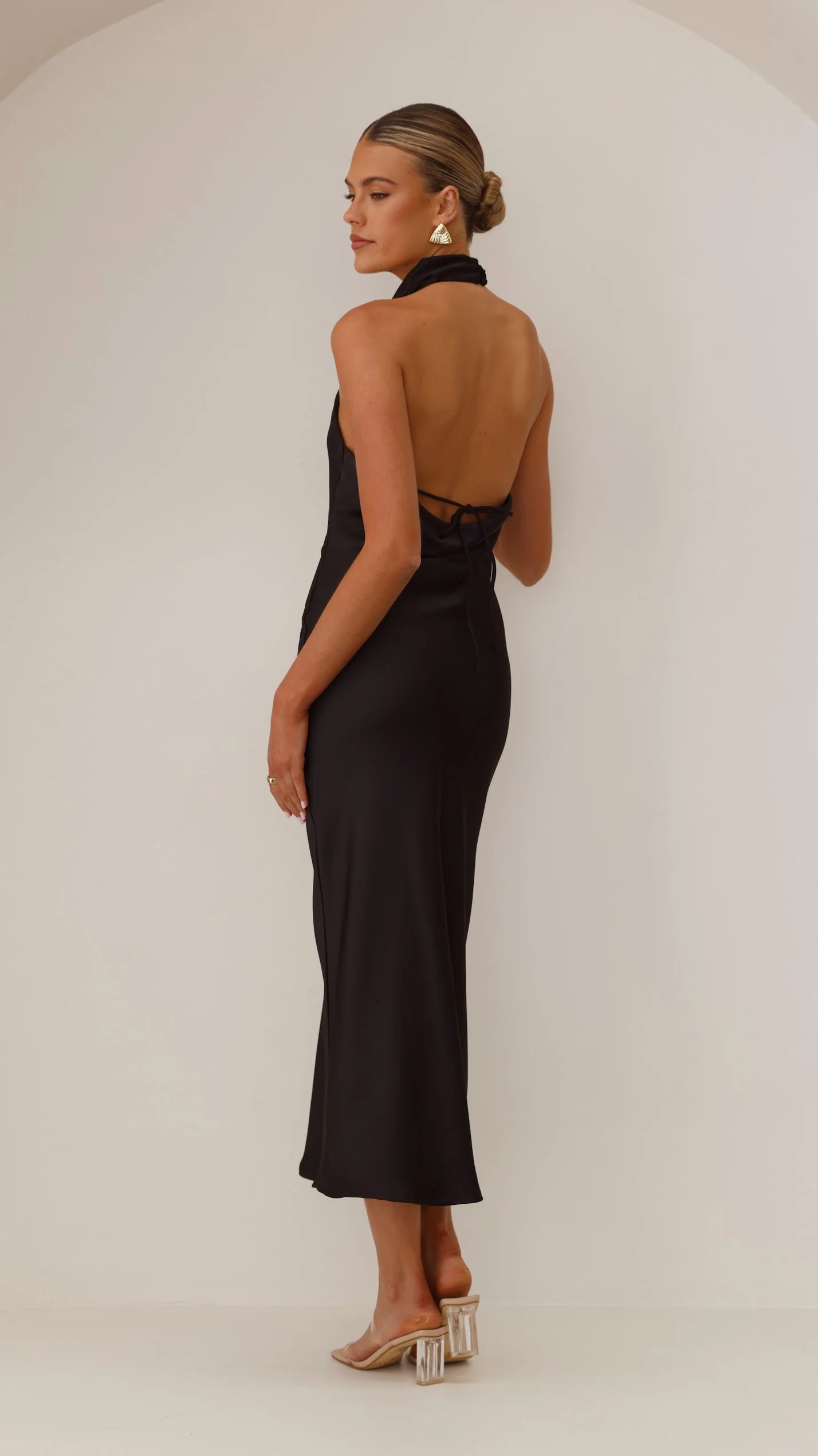Rina Midi Dress - Black