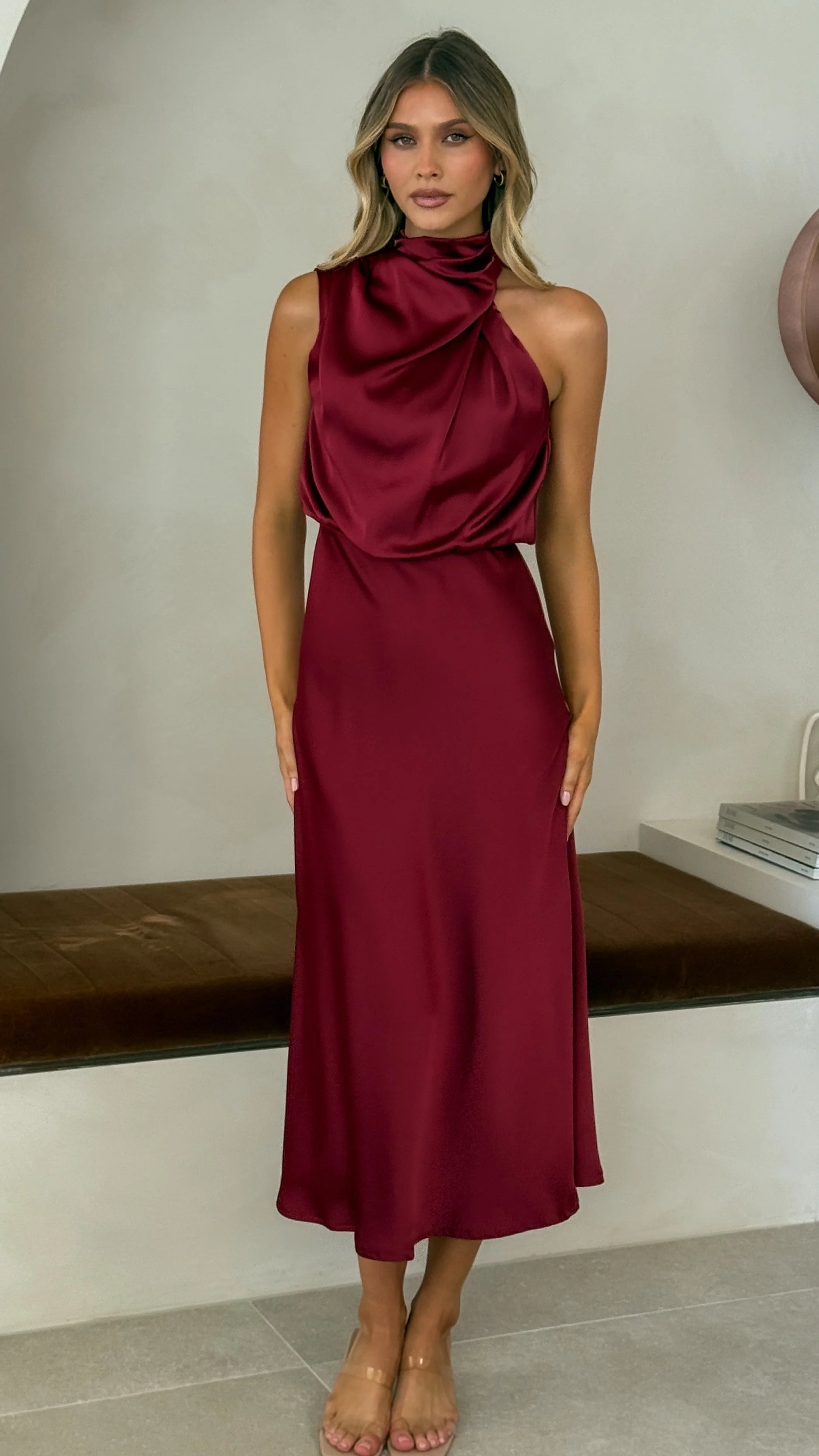 Esther Maxi Dress - Wine