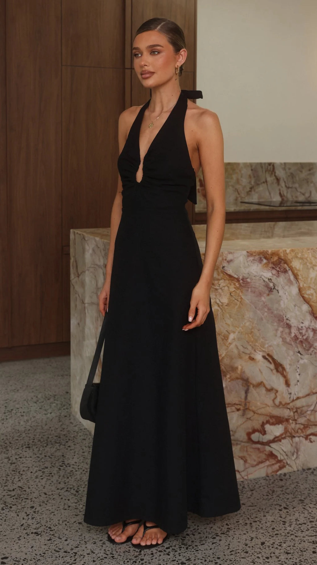 Larna Maxi Dress - Black
