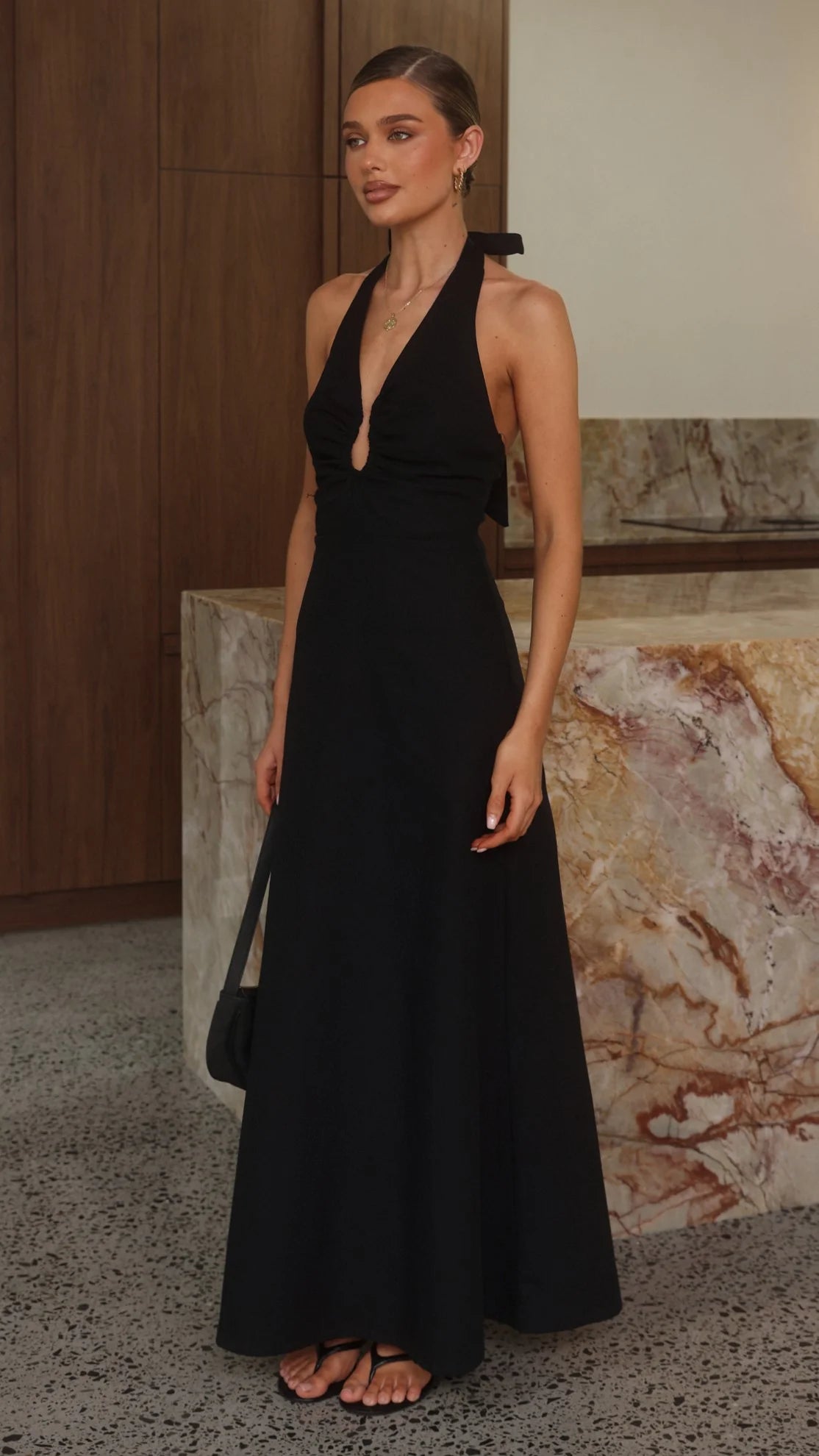 Larna Maxi Dress - Black