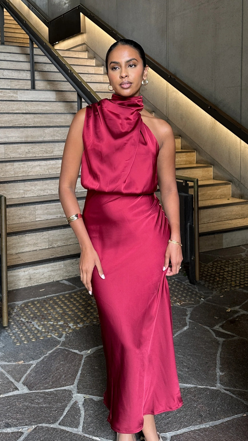 Esther Maxi Dress - Wine