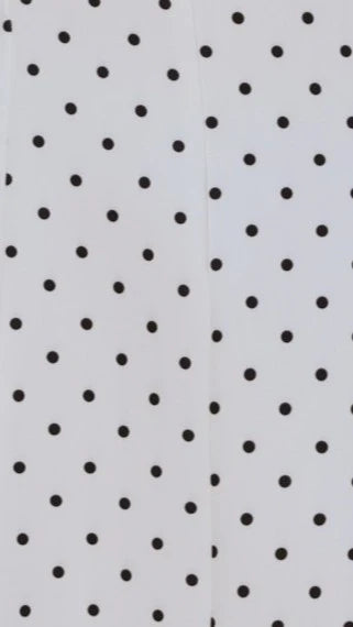 Lula Mini Dress - White/Black Polka