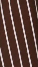 Vanessa Oversized Mini Dress - Brown Stripe