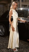 Halle One Shoulder Maxi Dress - Yellow