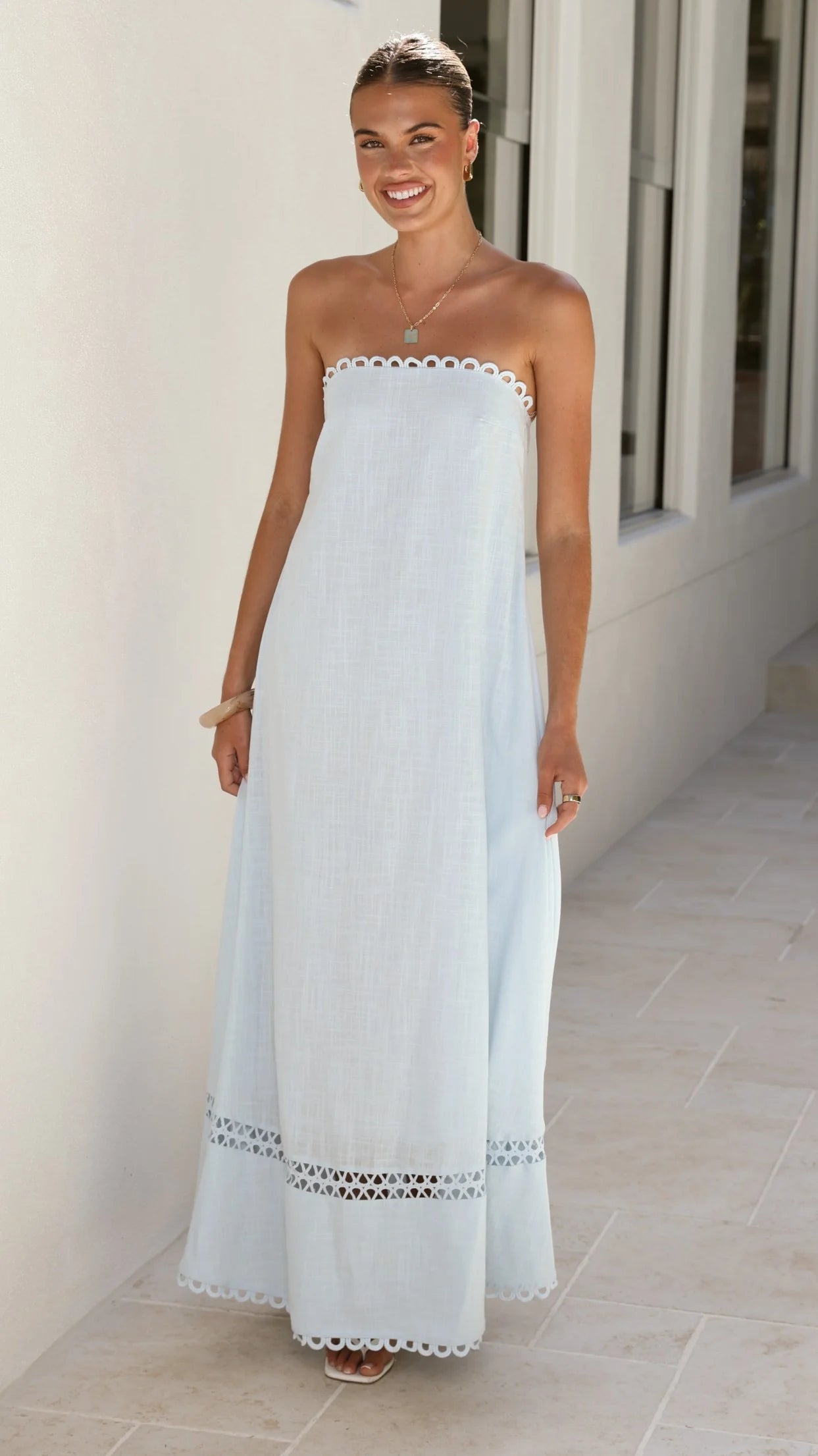 Sandra Maxi Dress - Sky Blue