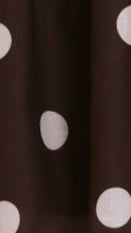 Alina Mini Dress - Chocolate/White Polka