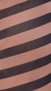Cataleya Mesh Maxi Dress - Navy Stripe