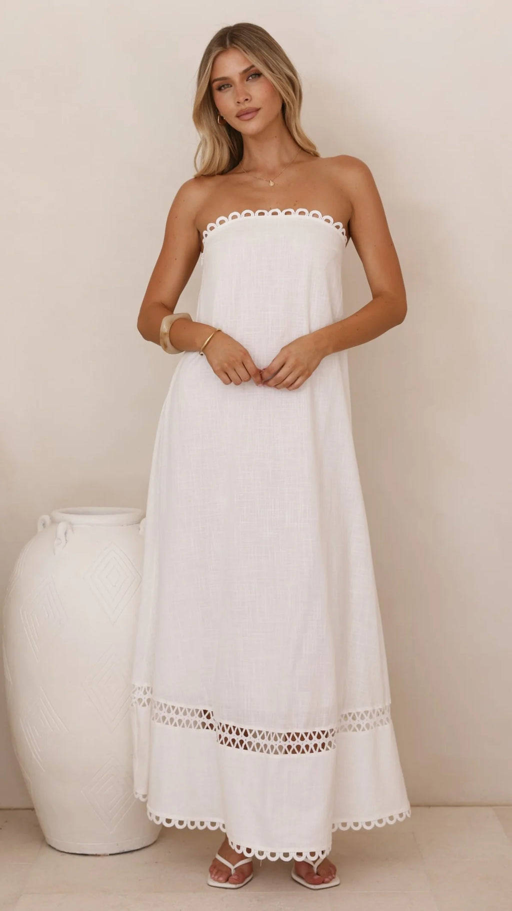 Sandra Maxi Dress - White
